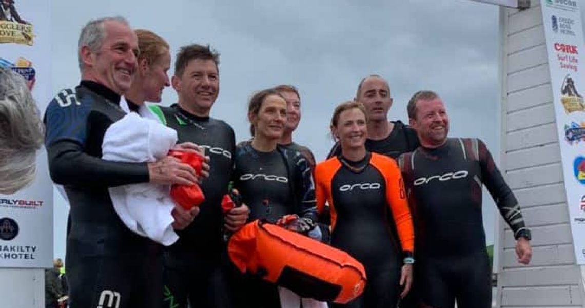 Participants at the Galley Head swim 2019